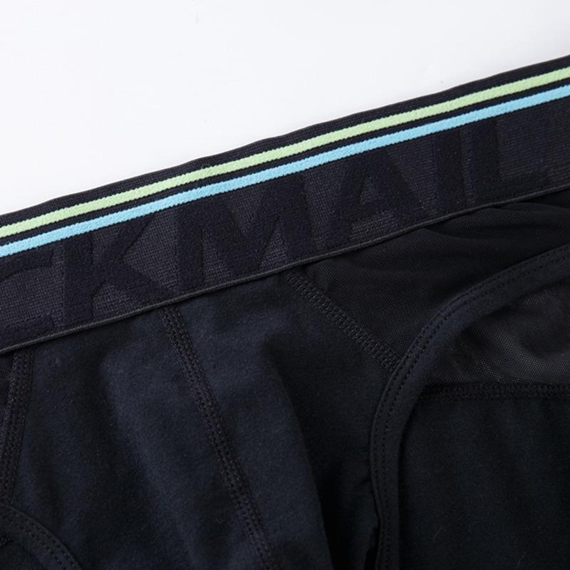 Slips JOCKMAIL Fashion Low Waist Sports Fashion Herrenunterwäsche Baumwolle + Mesh Atmungsaktives Design Sexy Herrenunterhose