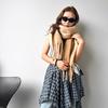 Soft waxy plush large size scarf women's autumn and winter fashion warm thickened scarf white fringed large shawl