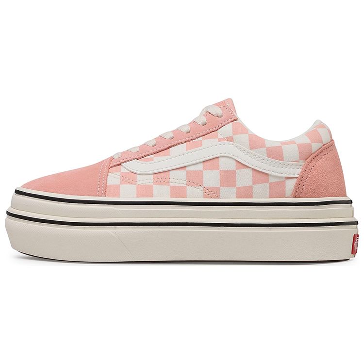 Vans Old Skool Casual Low-Top Skate Shoes Women Sneakers Pink White Checkerboard VN0A4UUN4ZR