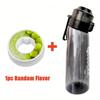 650ml/22oz Sports Water Bottle With 7 Fruit-Flavored Pods Portable Fitness Bottles For Outdoor Activities Leakproof Drinking Cup