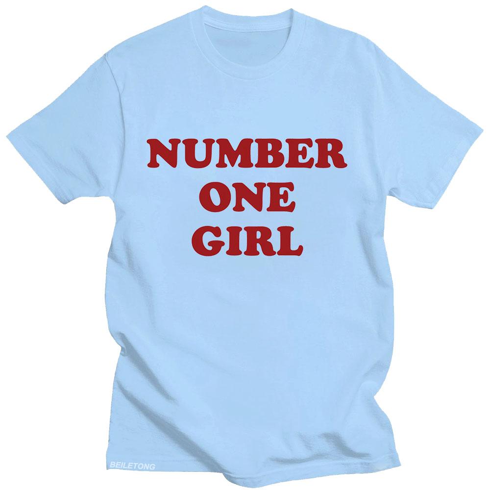 

Футболка ROSé Number One Girl с графическим принтом, хип-хоп, винтажная, с коротким рукавом, из хлопка, с круглым вырезом, футболка Ropa Mujer, панк-футболки S