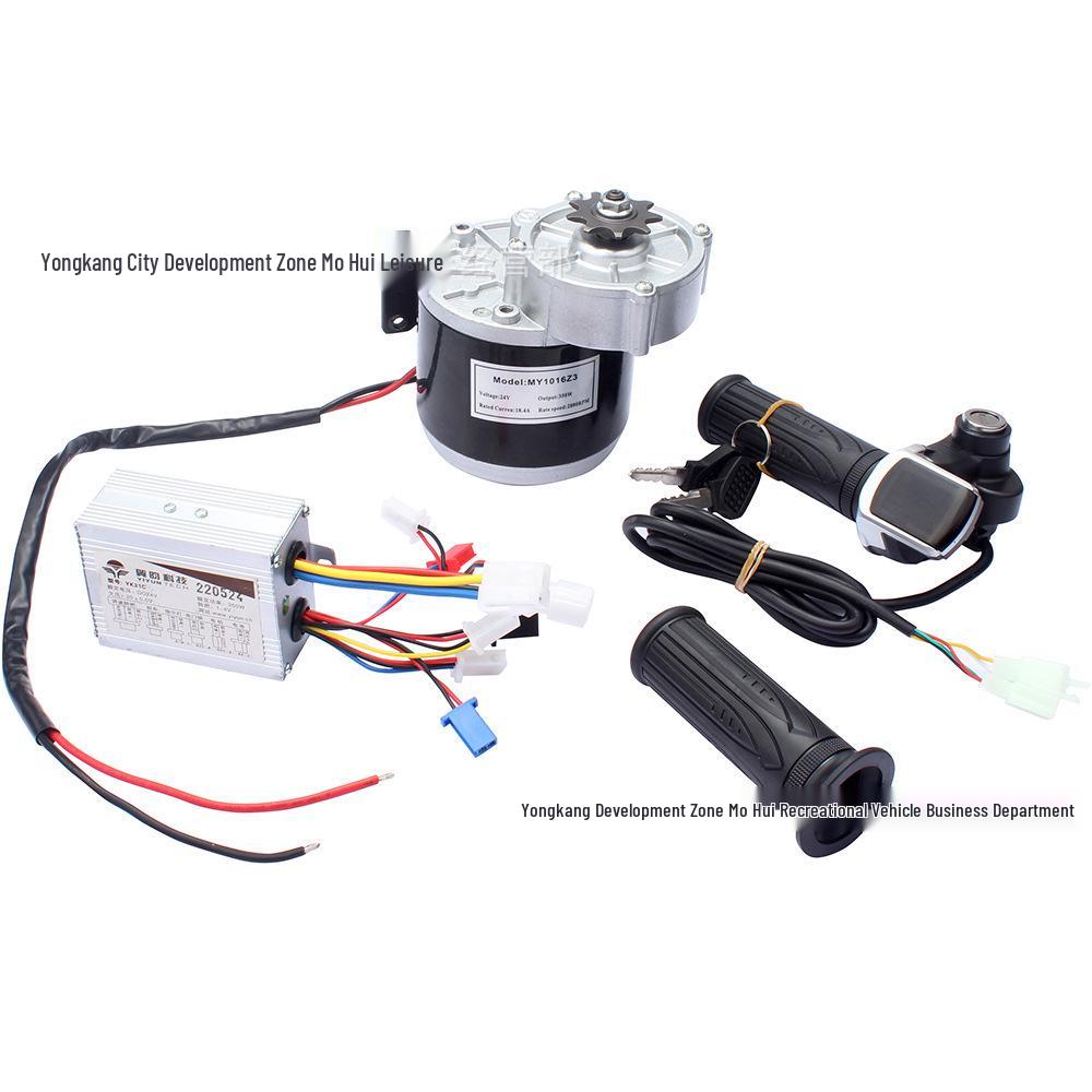24V 350W Electric ATV Beach Kart Accessories: Motor, Controller, Handlebar, Gearbox 24V