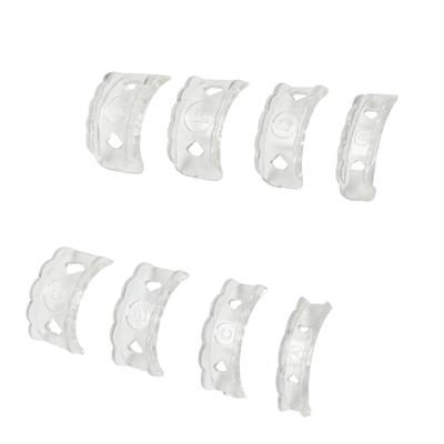 8pcs Clear Ring Size Adjusters For Loose Rings Invisible Spirals Design Silicone Resizer Guard Ring Adjuster Inserts