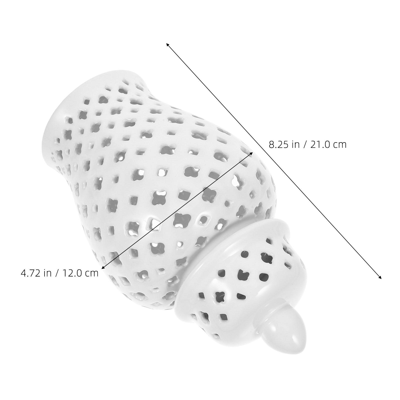 

Hollow Flower Vase Ceramic Planter for Floral Arrangement Tabletop Desktop Ornament Pathway Wedding Ceremony Elegant Home