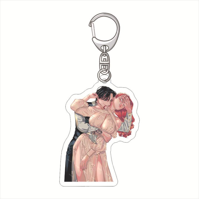 Anime Somei Yoshino Yakuza Fiancé: Raise Wa Tanin Ga Ii Action Acrylic Key Chain Backpack Pendant Toys Gifts for Fans