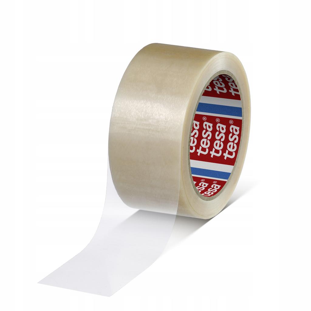 Tesa Taśma Samoprzylepna Klejąca Pakowa Pvc Szeroka Przezroczysta 66M X50Mm