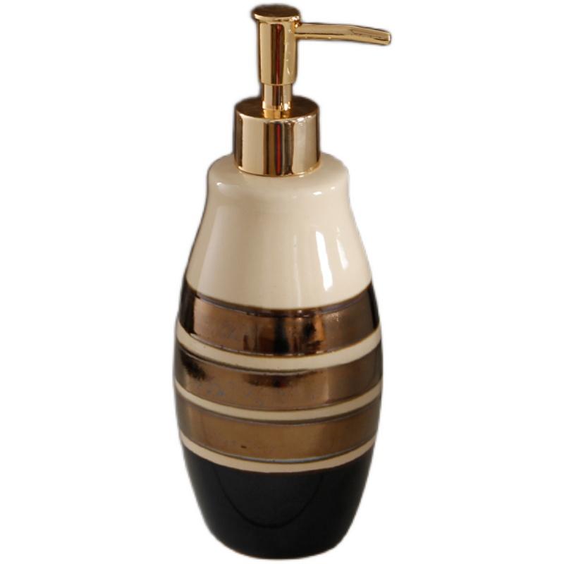 Ceramic hand sanitizer lotion bottle soap bottle shampoo shower gel press sub bottle bathroom accessories distributor