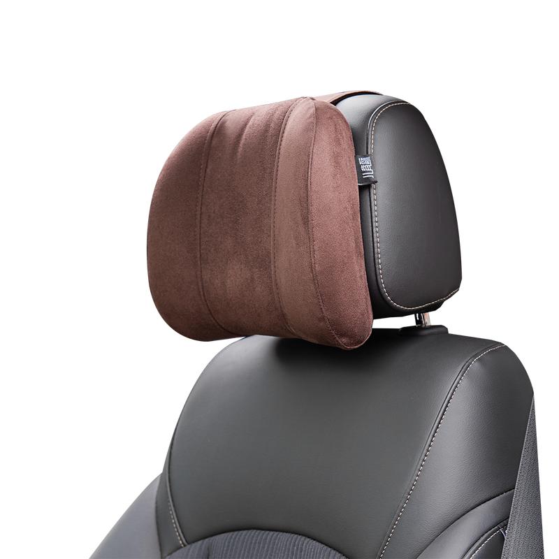 Forbell Car Headrest Pillow for Driving, Suede Memory Foam Car Neck Pillow, Soft Ergonomic Car Seat Neck Support Pillow