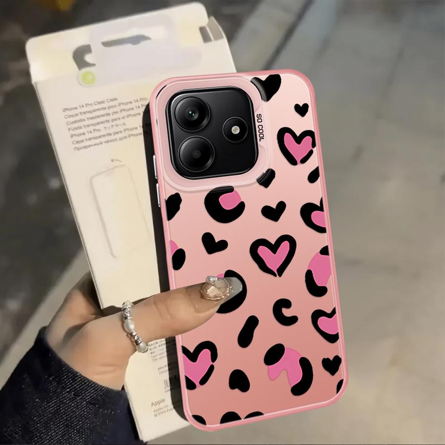 Cartoon Love Leopard Pattern Case for Xiaomi Mi 13T 11 Lite 12T Pro Back Phone Cover
