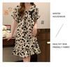 Summer Bubble Cotton Nightdress for Women with Chest Pads - Sweet, Cute, and Versatile Short-Sleeve Pajamas