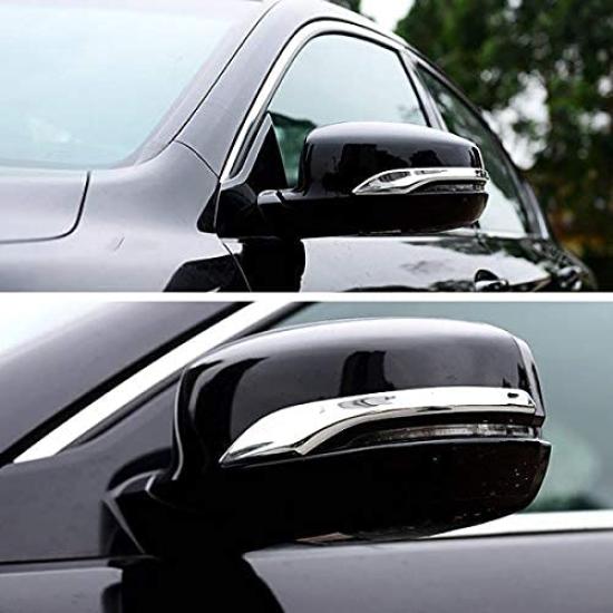 Wellvie classy Accord Door Mirror Garnish Honda CR Series Hybrid Turn Signal Rim Side Mirror of (Set 2)