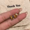 Cute funny spring dog ring childlike fun cute girl index finger ring opening adjustable ring