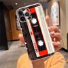 Phone Case For Iphone 17 Pro Max Air 17 16 15 14 13 Pro Max 15Plus 15 16 Pro Original Retro Cassette Tape
