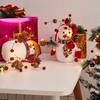 100Pcs Artificial Holly Berries 10mm Plastic Berries Decor On Wire for Christmas Tree Decorations