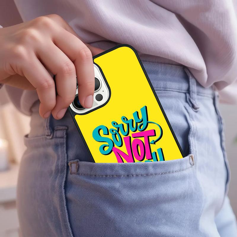 Funny Letter Sorry If Phone Case For iPhone 17 Air 15 16e 14 13 Pro Max Coque 12 11 Pro Max PLUS cover