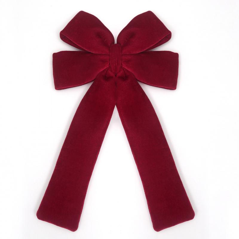 Christmas Big Red Bow Wedding Xmas Party Decoration Velvet Bow Pendant