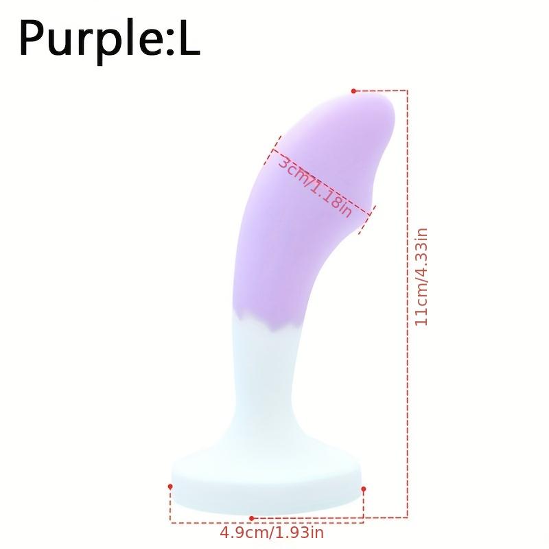 Silicone Jeweled Butt Plug - Pink Crystal Diamond Anal Plug, Soft Flexible Sex Toy for Women Men, Beginner Anal Training