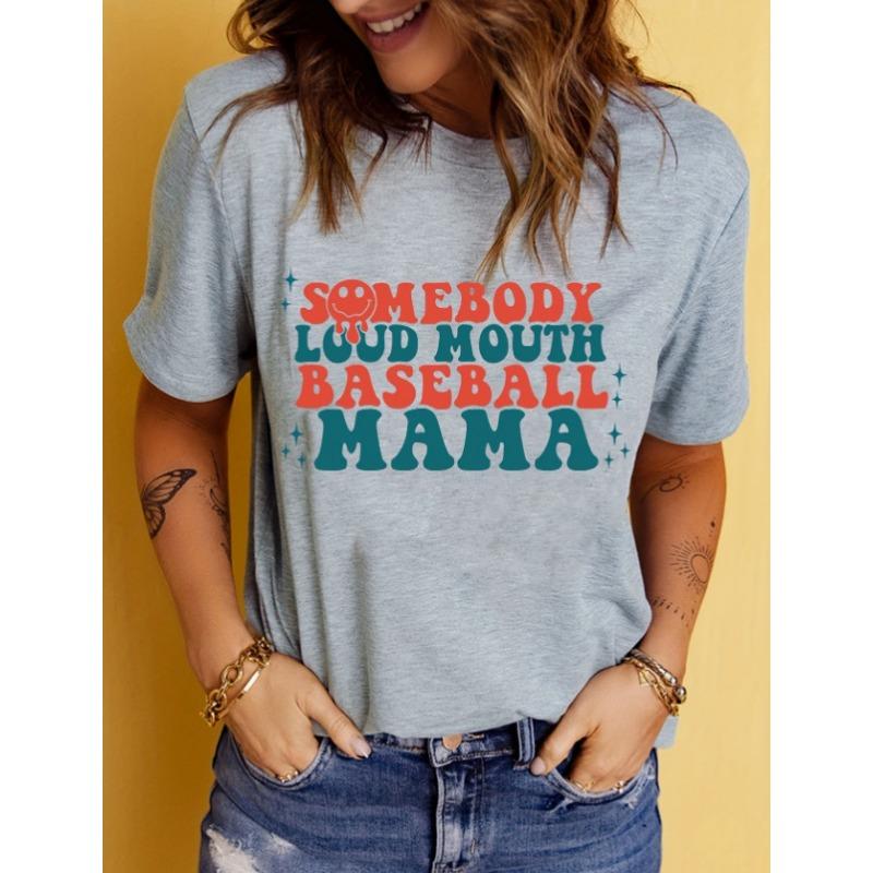 Summer Letter Love Printed Casual Short Sleeved Women's T-shirts
