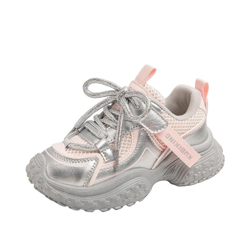 Girls' Sandals with Hollow Mesh, Children's Frame Shoes, Dad Shoes, Summer Boys' Casual Mesh Shoes, Lightweight Running Shoes