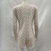 Y2K early autumn floral pattern round neck threaded anti stripe long sleeved jumpsuit