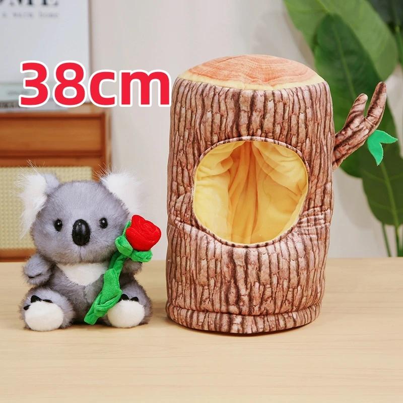 New Rose Koala with Tree Knapsack Plush Toys Stuffed Soft Australian Koala Bear Animal Doll Lovely Christmas Gift