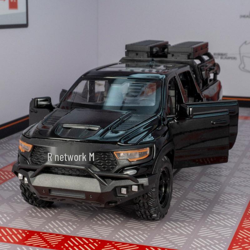 

Dodge Mammoth Pickup Truck Alloy Off-Road Toy Car with Sound and Light