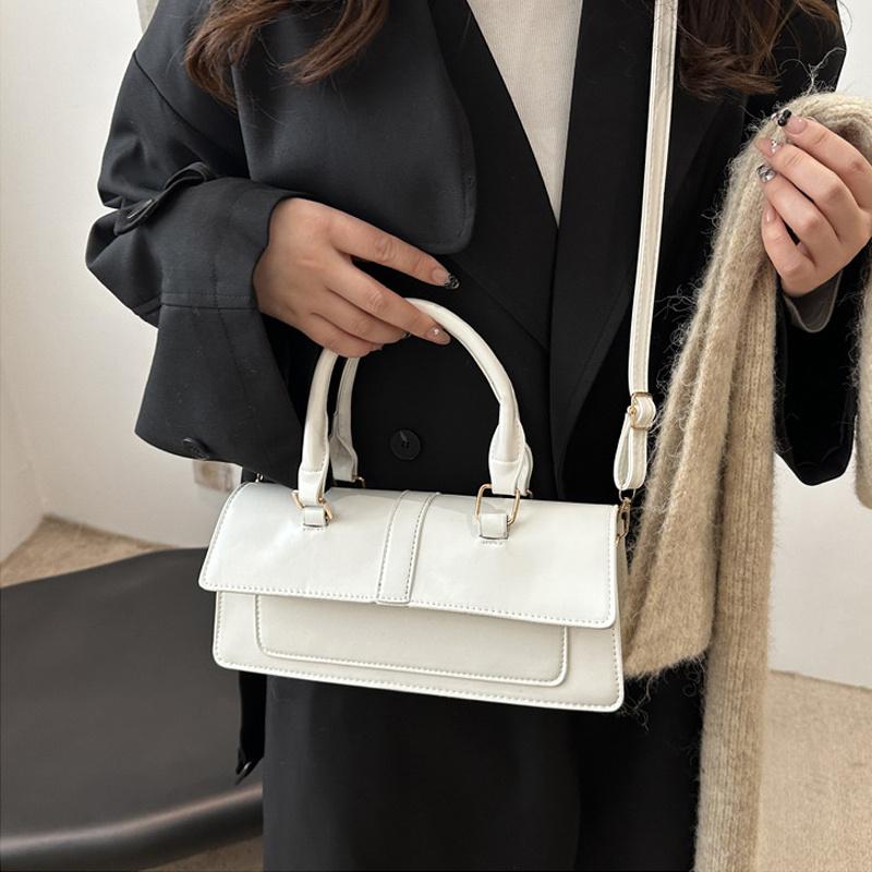 High Quality PU Leather Handbag Purse Women's Bag Solid Color Square Shoulder Crossbody Bags Lady Messenger Tote