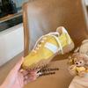 Leather~ 7cm Inner Height Increase Shoes Color Matching Round Head Thick Sole Women's New Casual Sports Shoes