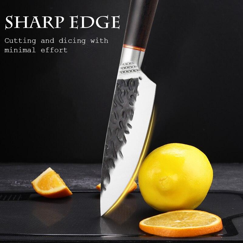 5CR15 Stainless Steel Fruit Knife Kitchen Meat Cleaver Slicing Knife