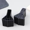 4Pcs Non-Slip Ladder Feet Rubber Pads Foot Covers Furniture Mat Leg Chair Replacement Protectors Cover Black Anti Slip Pads