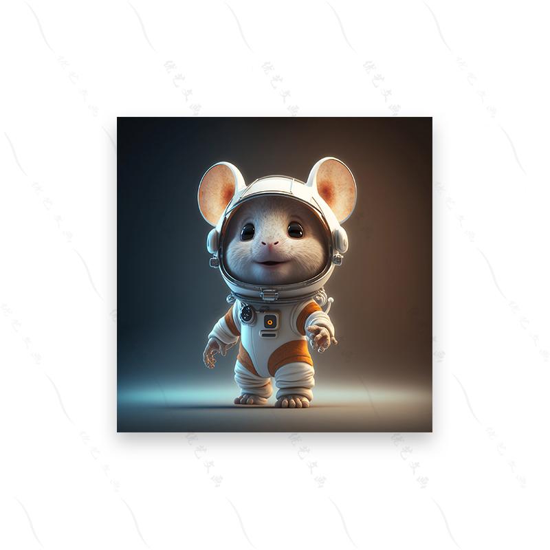 

Набор из 10 детенышей животных-астронавтов, симпатичных собак Pixar, художественный постер, печать, мультфильм, Hd, современная картина на холсте, детская комната, домашний декор 20x20cm No Frame