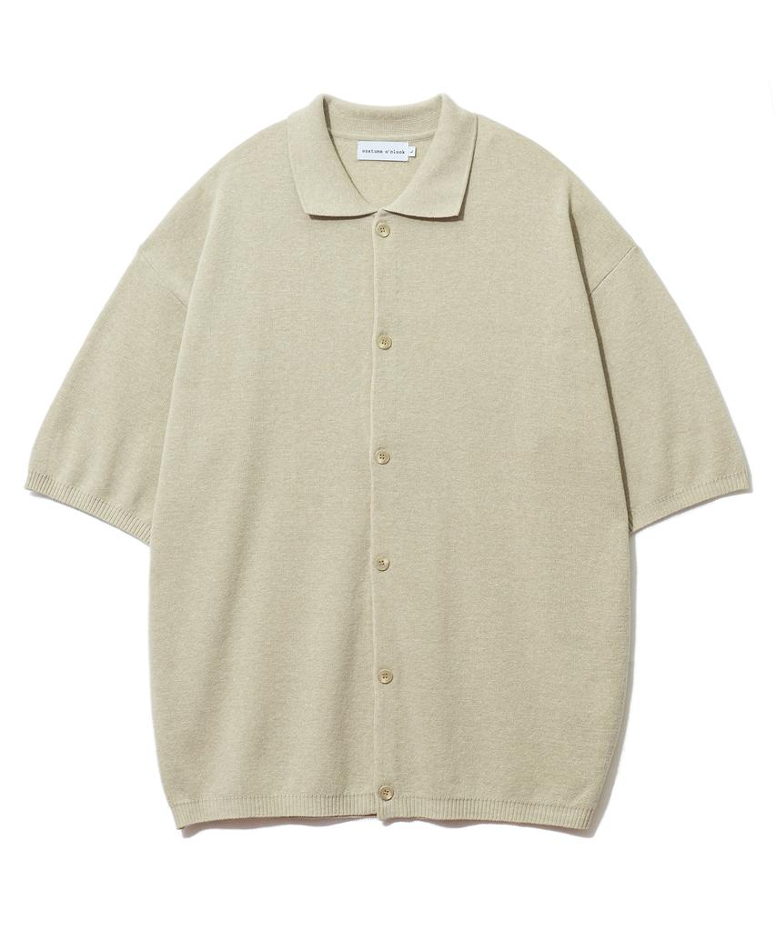 Costume O’Clock Soft Short Sleeve Collared Cardigan Oatmeal Cooscd009Oatmeal