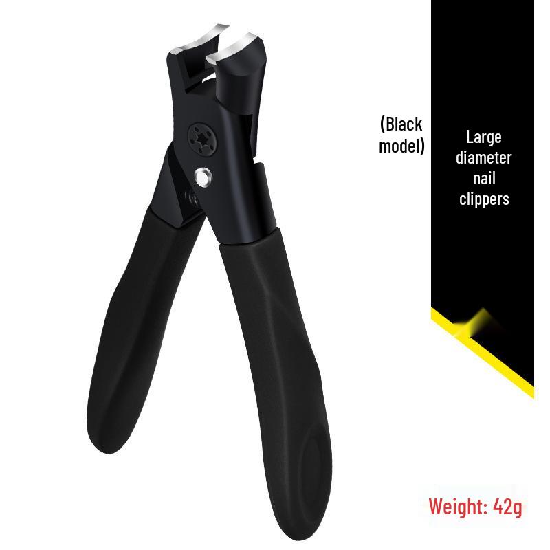 Cortador de Unhas Grande de Aço Inoxidável com Borda Inclinada Anti-Salpicos