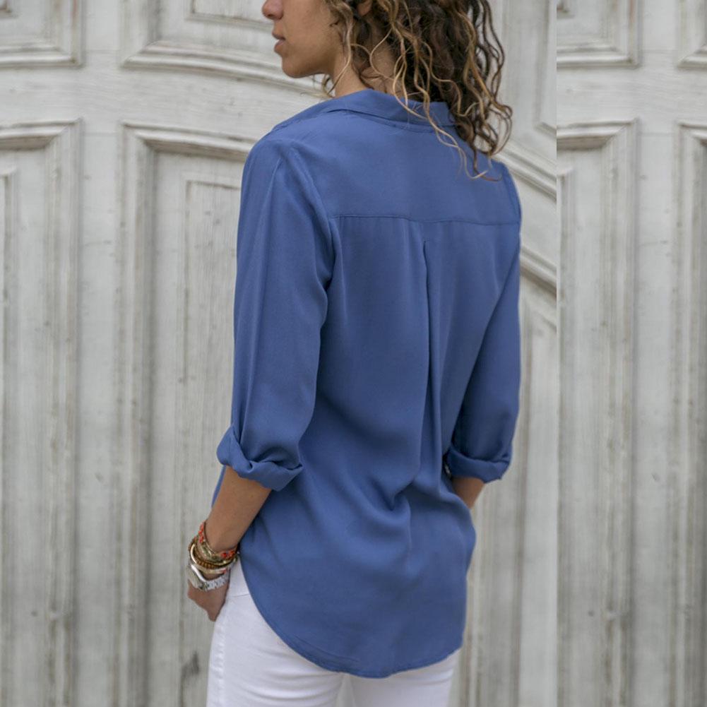 Womens Short Sleeve V Neck Zip Up Chiffon Tops Casual Blouse Loose Tunic T Shirt Womens Short Sleeve V Neck Zip Up Chiffon Tops Casual Blouse Loose Tunic T Shirt