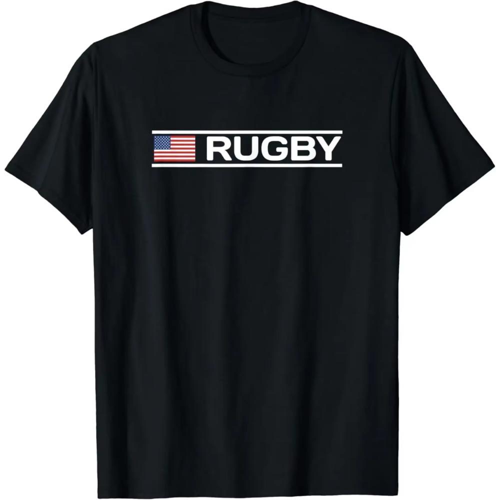 Vintage Rugby Player Sports Retro Men Boys Soccer T-Shirt Cute Print Cartoon TShirt Men Women Fashion Tee Creativity Short-sleev