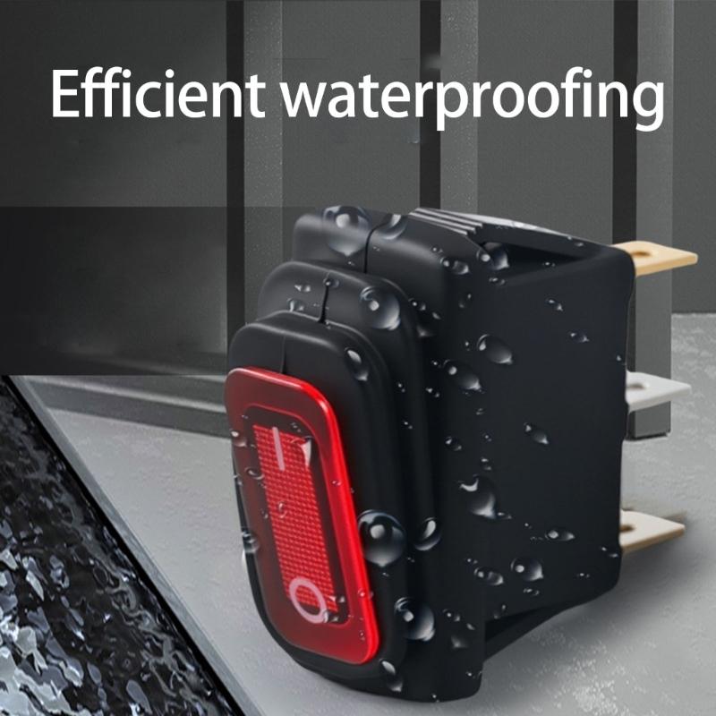 Efficient Waterproof Device Toggle Switches 2 Pin Plastic & Brass Switches Electrical Control Switches for Secure Installation