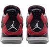 Air Jordan 4 Retro GS Toro Bravo 2026 Scarpe da Ginnastica per Bambini Rosso Fuoco-Rosso Bianco FQ8213-600