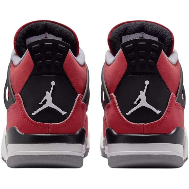 Air Jordan 4 Retro GS Toro Bravo 2026 Scarpe da Ginnastica per Bambini Rosso Fuoco-Rosso Bianco FQ8213-600