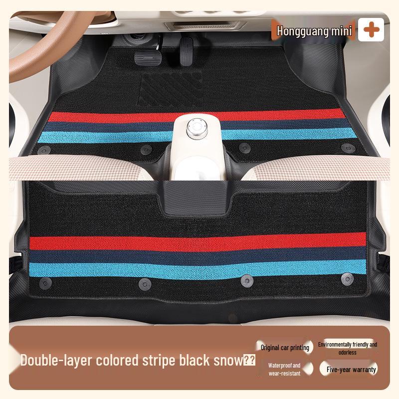 Kompatible Fußmatten für Wuling Hongguang Mini Dritte und Vierte Generation Macaron, Version für vier Türen