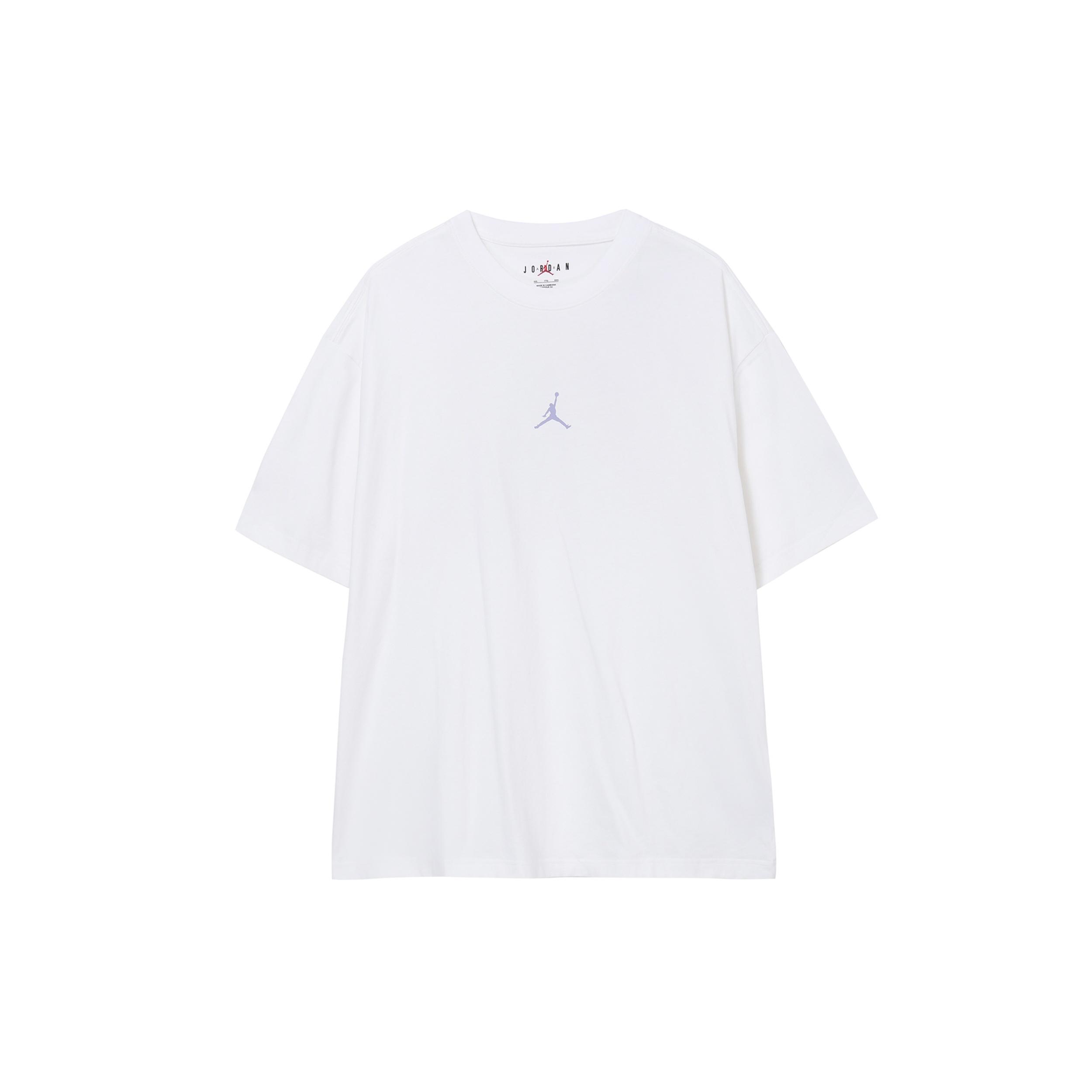 Air Jordan Dongdan Logo T-Shirt White Purple Men s FD6555-100 L