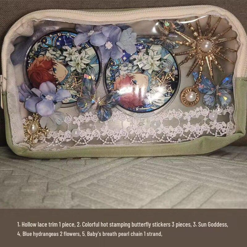 Decoration Filler Material Pack: DIY Handmade Accessories Set with Tanmei Zha Background Paper and Bag