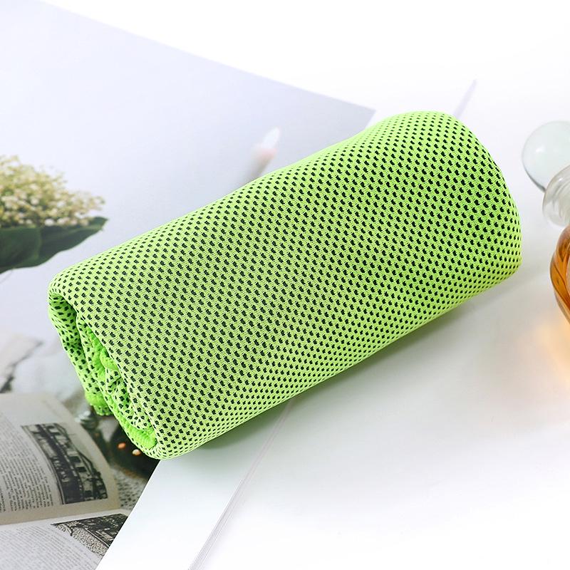 

Трансграничное спортивное охлаждающее полотенце 30x100 с быстрым высыханием - Ледяное летнее полотенце 100*30 Transparent OPP Bag зелёный