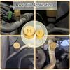 Brass Car AC Valve Caps for R134a System | Heavy-Duty High & Low-Side Service Port Caps | Leak-Proof Covers for Honda, Toyota, Subaru, & More