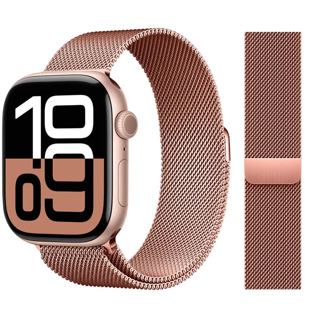 Strap For Apple Watch Band 46mm 44mm 45mm 40mm 42mm 41mm 49mm Milanese Loop correa Bracelet iWatch Series 11 10 Ultra 2 9 8 SE 3