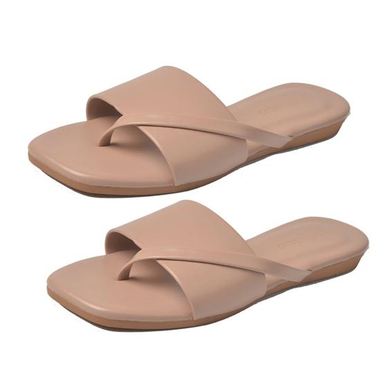 

Сандалии на плоской подошве из искусственной кожи. Нескользящие стильные сандалии с открытым носком на мягкой подошве. 41 розовый