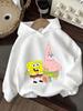 Pearl SpongeBob Hooded Sweatshirt For Kids Summer Cute Crewneck Age 3-14