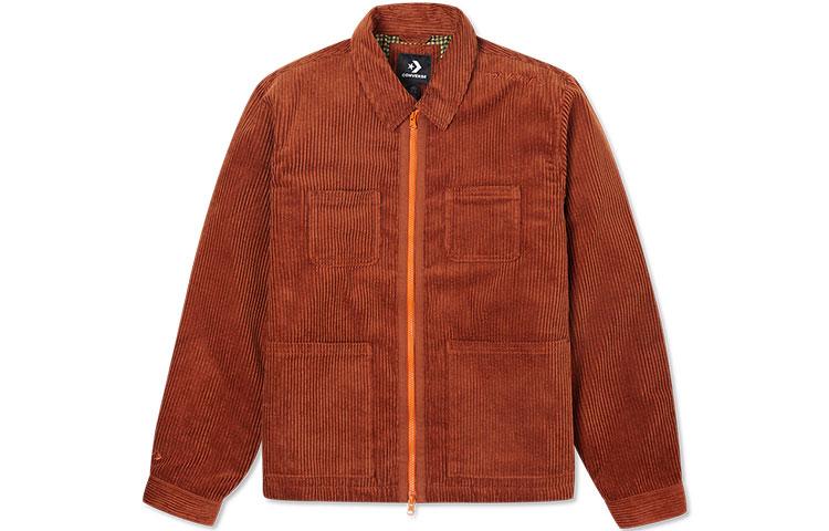 Converse Jackets Unisex Fir Wood Red Brown Lapel Moderate Workwear 10021951-A02 M