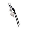 Handwoven Leather Heart Keychain Alloy Accent Hanging Decoration Jewellery Accessory for Keys Bags Gift Giving