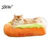 Cama para Mascotas Hot Dog, Colchón Extraíble Lavable, Nido Acogedor de Peluche, Tumbona Decorativa Linda para Perros Pequeños Gatos Uso en Interiores