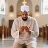 1Pc Men Worship Daily Wear Polyester Soft Muslim Breathable Prayer Hat Religious Flat Top